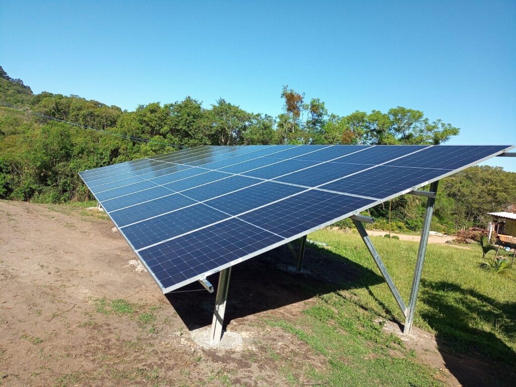 Usina solar em solo